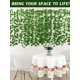 thumbnail image 4 of 1/2/3/4/5/6 Pcs Leaves, Artificial Ivy Garland, Hanging Vines - Vine Plants With Cable Tie - Fake Ivy For Wedding Party Garden Greenery Decor Outdoor, 4 of 5