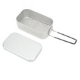 thumbnail image 4 of Boîte à Lunch Crémaillère Ensemble 304 Poignée Pliable en Acier Inoxydable Camping Bento Boîte pour Pique-Nique Randonnée Pêche, 4 of 8
