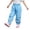 Blue, variant on Antinious Toddler Solid Waterproof Side Pocket Versatile Outdoor Full Length Pants