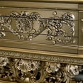 thumbnail image 2 of Dresser with Scrolled Carvings and Half Moon Shape, Champagne Silver, 2 of 5