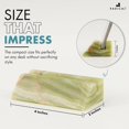thumbnail image 3 of Radicaln Green Marble Business Card Holder 4 Inch – Elegant Office Desk Organizer | Premium Marble Credit Card Holder for Business Cards & Office Décor, 3 of 6