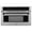 Fingerprint Resistant Stainless Steel / Matte Black, variant on ZLINE Autograph Edition 30 1.6 cu ft. Built-in Convection Microwave Oven in Fingerprint Resistant Stainless Steel and Matte Black Accents