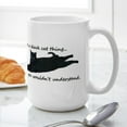 thumbnail image 6 of CafePress - Black Cat Thing Mugs - 15 oz Ceramic Large White Novelty Mug, 6 of 6