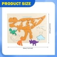 thumbnail image 7 of MERIGLARE Wooden Puzzles Preschool Learning Toys Birthday Holiday Gift Cognition Skill Educational Toys Matching Game Preschool Ages 3+ Dinosaur, 7 of 7