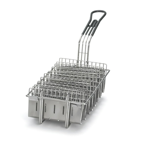 TableCraft 40 Nickel Plated Taco Fry Basket for 8 Tacos