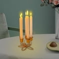 thumbnail image 4 of Portavelas Flor Candelabro Romántico para Boda Dormitorio , de cabezas de oro BLESIY Portavelas retro, 4 of 8