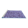thumbnail image 2 of Ahgly Company Machine Washable Indoor Rectangle Persian Blue Traditional Area Rugs, 8' x 10', 2 of 4