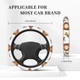 thumbnail image 5 of Fotbe Wooden Barrels With Honey for Steering Wheel Cover Universal 15 in Car Accessories for Men Women,Steering Wheel Protector Comfortable Protective Case for SUV Sedan Decor, 5 of 8