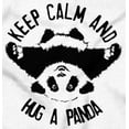 thumbnail image 2 of Cute Keep Calm and Hug A Panda Womens Slim Fit Graphic Tee Brisco Brands S, 2 of 5