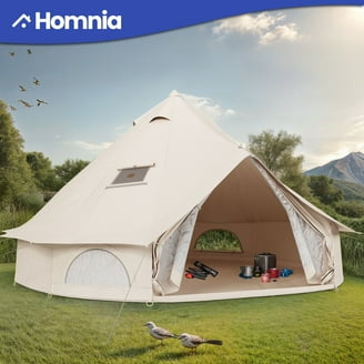 TOMOUNT Bell Tent for Glamping, 10ft Diameter, Windproof