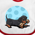thumbnail image 4 of Inktastic Wiener Dog (Dachshund) with Bone Boys or Girls Baby Bib, 4 of 4