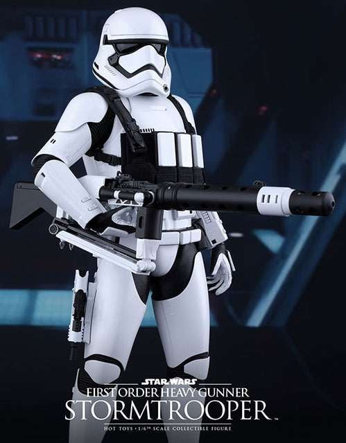 Star Wars The Force Awakens First Order Stomtrooper Heavy Gunner 1/6 Figure