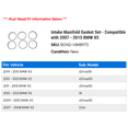 thumbnail image 2 of Intake Manifold Gasket Set - Compatible with 2007 - 2015 BMW X5 2008 2009 2010 2011 2012 2013 2014, 2 of 2