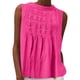 thumbnail image 3 of Talla grande Tops de tallas grandes,Blusa de lino para mujer, blusa plisada con cuello en V, mezcla de algodón y lino, camiseta holgada de manga larga para uso informal, sopatenor, 3 of 8