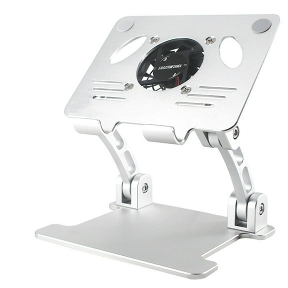 Adjustable Laptop Stand Cooling Holder with Turbo Fan Quiet Cooler Riser USB