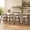 Beige + Walnut, variant on Christopher Knight Home 25.7" Modern Counter Height Bar Stools Set of 2, Rubberwood Frame, Gray+Brown