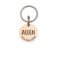 thumbnail image 3 of Engravable Round Pet's Name and Icon Pet ID Dog Tag - Personalized Round Emergency Contact for Dog Collars - Custom Pet ID Dog Cat Pet Accessories [Rose Gold], 3 of 9