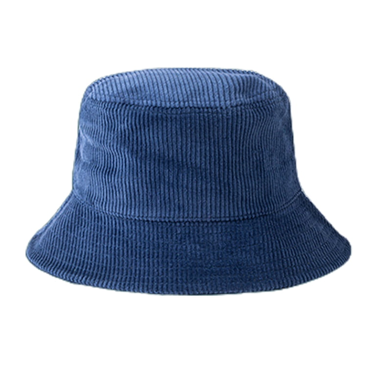 Unisex Winter Warm Corduroy Velvet Bucket Hat Ribbed Solid  display picture 3