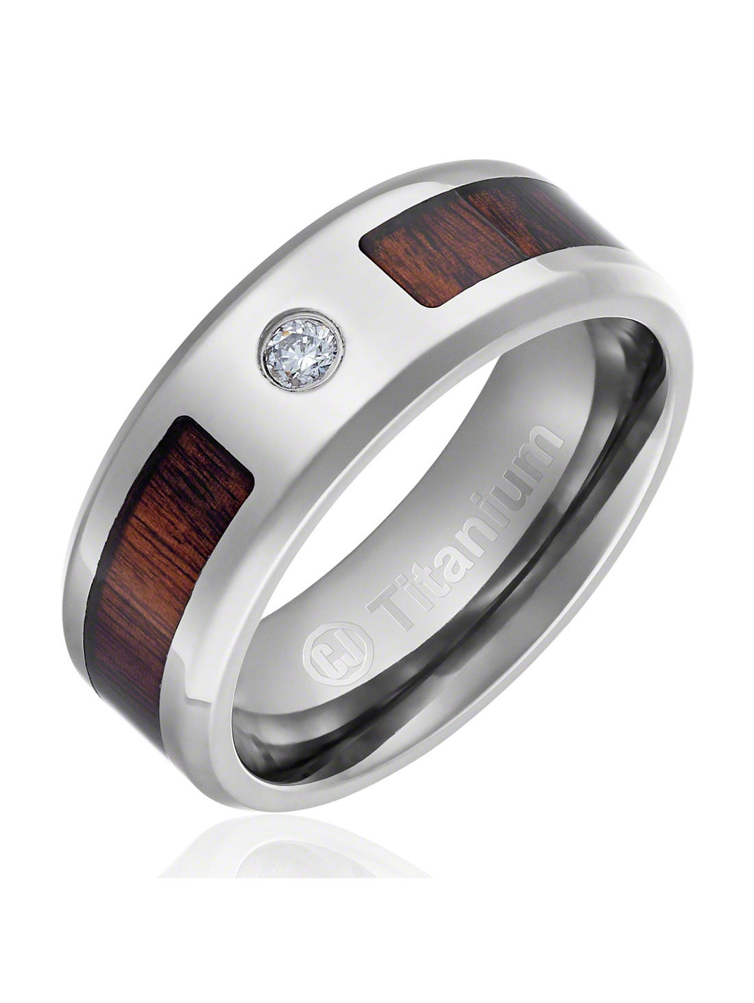 Couple Wedding Multicolor Abalone Shell Stainless Steel Band Titanium Ring 