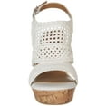 thumbnail image 6 of Jellypop Womens Hestia Wedge Sandals 6 Natural, 6 of 6