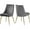 Gray and Gold, variant on Pemberly Row Contemporary Black Velvet Dining Chair (Set of 2)