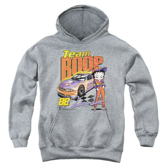 Betty Boop - Team Boop - Youth Hooded Sweatshirt - Small