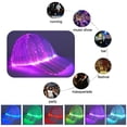 thumbnail image 6 of Fiber Optic Light Up Baseball Cap LED Hat with 7 Colorful Luminous, 6 of 11