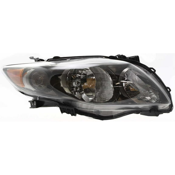 Headlight Compatible With 2009-2010 Toyota Corolla Right Passenger Halogen With bulb(s)