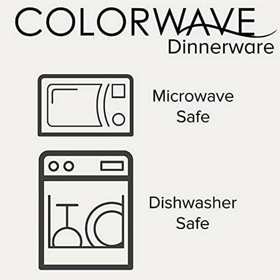 Noritake Colorwave Graphite Dinner Plate, Coupe, 10 1/2", Set of 4 in Black/Graphite