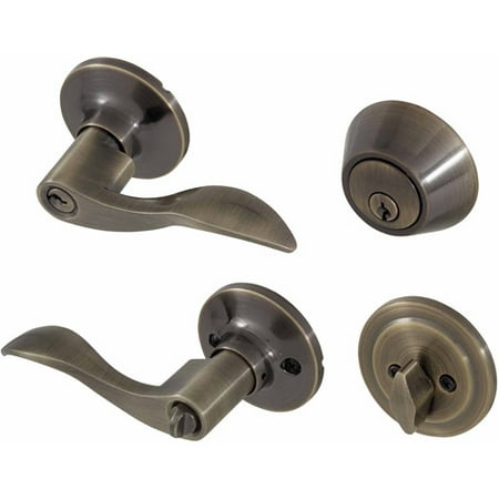 Honeywell Wave Lever Combo Door Lock, Antique Brass - Walmart.com Honeywell Wave Lever Combo Door Lock, Antique Brass - Honeywell Wave Lever Combo Door Lock, Antique Brass - Walmart.com