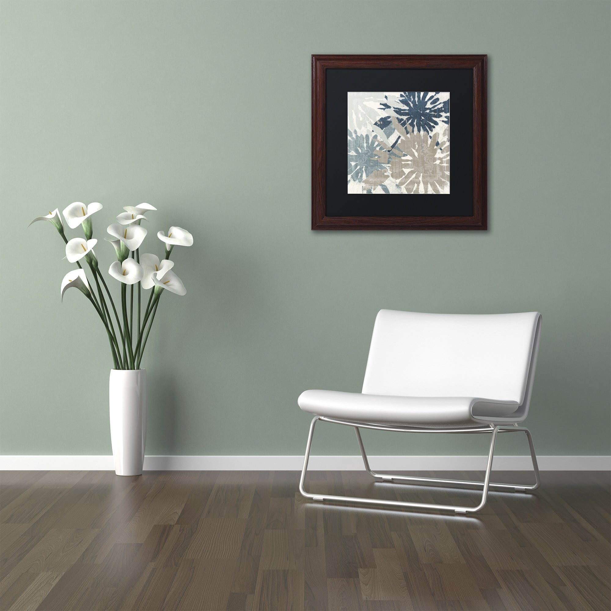 Trademark Fine Art "Beach Curry IV" Canvas Art by Color Bakery, Black Matte, Wood Frame