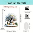 thumbnail image 3 of pdqouc Christmas Snowman & Tree 2D Acrylic Table Decor Festive Desktop Ornament for Home Living Room Table Shelf Desk Fireplace Mantle Tabletop Christmas Decorations, 3 of 7
