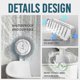 thumbnail image 4 of Suction Cup Shower Caddy, No Drilling & Reusable Shelf for Bathroom Storage, 4 of 5