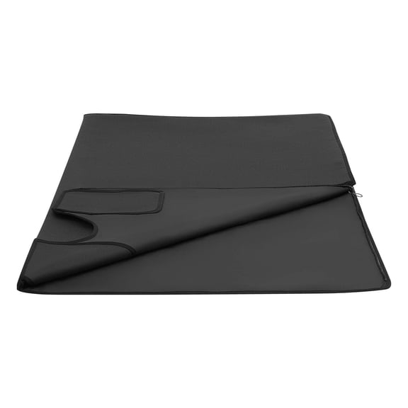 KFFKFF Infrared Sauna Blanket 73 x 35 in, Portable PU Leather Sauna Bag, Uniform Heating for Home Wellness & Comfort, Adjustable Temperature & Timer, Full-Body Heating Wrap with Towel Insert, Black