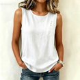 thumbnail image 6 of NTACZA Summer Tank Tops for Women Casual Round Neck Cotton Sleeveless Ladies Summer Tops, 6 of 6
