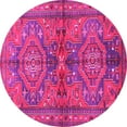 thumbnail image 1 of Ahgly Company Indoor Round Persian Pink Traditional Area Rugs, 7' Round, 1 of 4