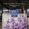 thumbnail image 3 of High Precision Body Weight Scale Smart Bathroom Scales with Large LCD Display(400lbs),Decorative for Bedroom-Bouquet Of Purple Flowers In Front Of An Old Wooden Fence, 3 of 4
