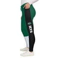 thumbnail image 5 of Women's WEAR by Erin Andrews Green/Black New York Jets Color-Block Leggings, 5 of 6