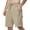 Khaki, variant on Men's Cargo Shorts Outdoor Lightweight Summer Casual Bermuda Shorts with Multi Zipper Pockets Black 38W