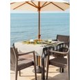 thumbnail image 3 of Outdoor Tablecloth with Umbrella Hole for Patio/Picnic/Party/Camping, Sunflowers Rose Waterproof Table Cloth Square Cover Washable, Retro Botanical Floral Eucalyptus Leaf Plaid (54"x 54"), 3 of 8