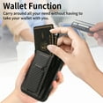 thumbnail image 4 of Allytechgroup Cards Holder Wallet Case for Apple iPhone XS Max, RFID Blocking Slim Fit Kickstand Bumper Shockproof Anti-Fingerprint Protective Phone Case for Women Men, Black, 4 of 9