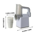 thumbnail image 2 of Electric Multi-Function Cutter with Stainless Steel Blades, for Slicing Shredding Grating, Base Included, Compact for Kitchen Prep, 2 of 4