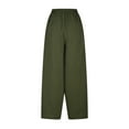 thumbnail image 6 of Utoimkio Women's Wide Leg Flowy Harem Pants Summer Casual Loose Elastic High Waisted Lounge Pants for Women, 6 of 6