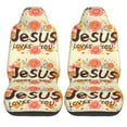 thumbnail image 2 of KAKALAD Jesus Loves You Christian Monogram 01 Car Seat Covers Set Vehicle Front Seats Protector 2 Pcs, 2 of 9