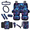Turtle & Jellyfish, variant on HUIACONG Car Interior Set, with Car Seat Belt Pad Car Steering Wheel Cover, 14 Pack Thick Suitable for Cars SUVs Autumn Camo Tree Pattern