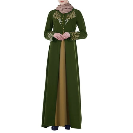 

Women s Dress Shoes Abaya Dress Long-sleeved Islam Dubai Robe Women s Lace Arab For Women Clothes