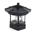 thumbnail image 4 of 360 Degree Rotating Solar Lighthouse Garden Lawn Light, 4 of 9