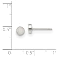 thumbnail image 4 of Chisel Stainless Steel Polished Circle Post Earrings, 4 of 4