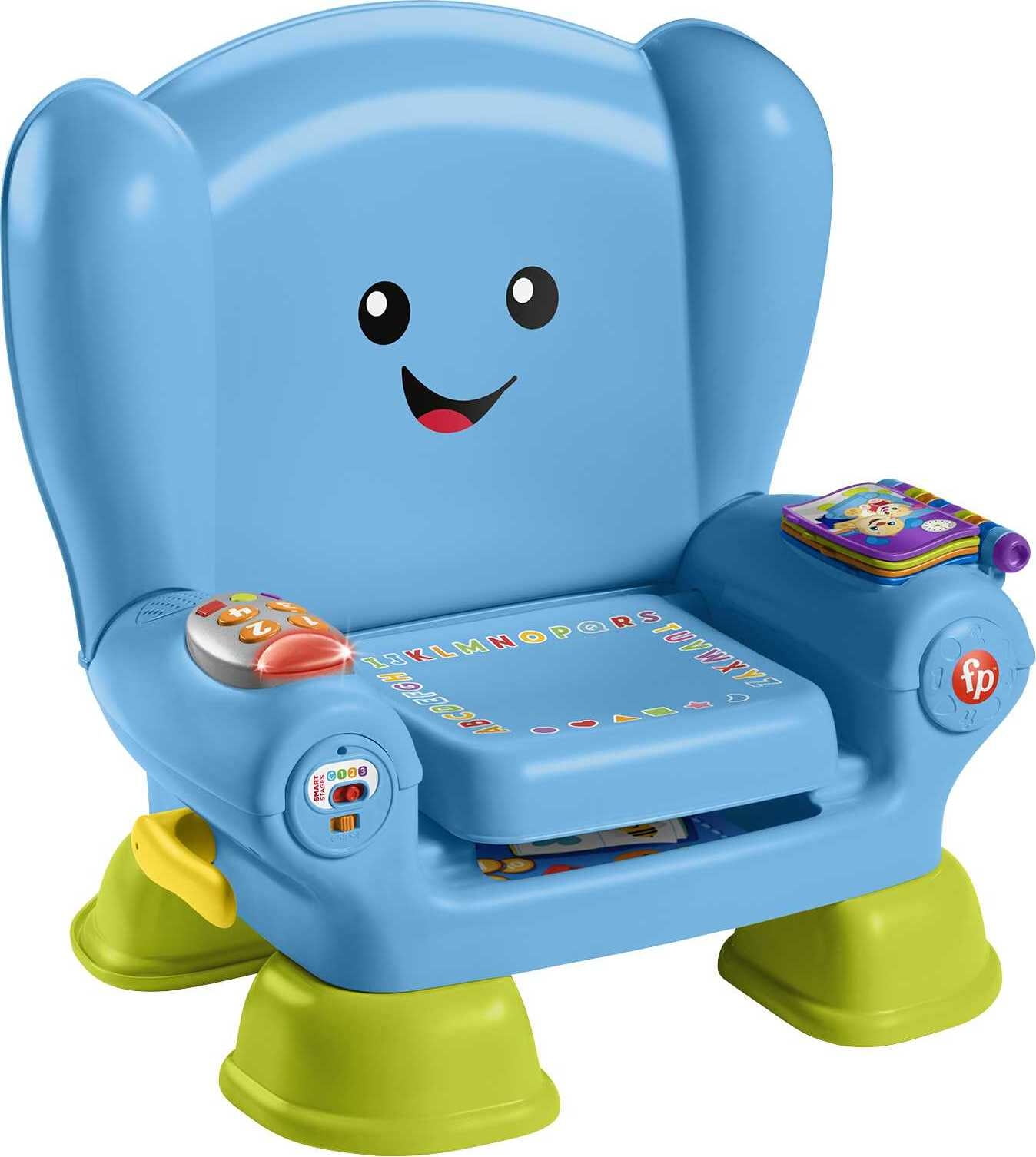 Defilé comfortabel klimaat Fisher-Price Laugh & Learn Smart Stages Chair Electronic Learning Toy for  Toddlers, Blue - Walmart.com