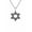 Silver-Tone, variant on Men’s Stainless Steel Star of David Pendant Necklace – Black Enamel Inlay Magen David with 24 Inch Chain, Available in Gold Tone or Silver (Silver-Tone)